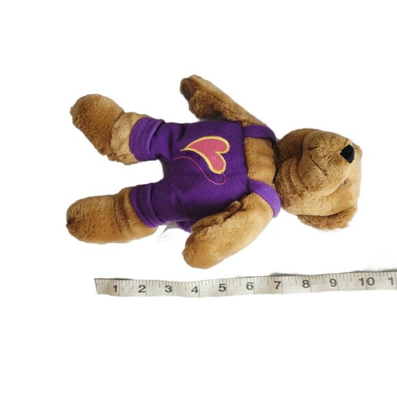 Hallmark Kiss Kiss Bears 10 inch Plush Hold Hands Hearts Valentines Day Lot of 2 - Picture 9 of 9